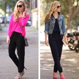 Women’s J Crew Turner Black Jogger Pants